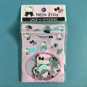 💕2/$25 Authentic Sanrio Hello‎ Kitty Sak-O-Stickers Sticker Pack